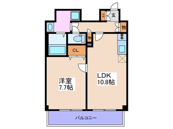 ベクス福島の物件間取画像